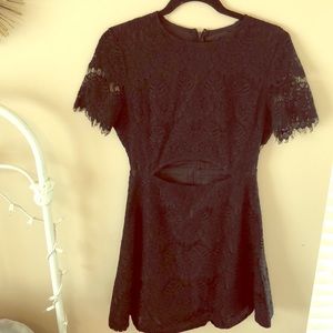 Black lace dress